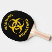 Biohazard pictogram tafeltennisbatje (Zijkant)