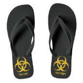Biohazard pictogram teenslippers (Voetbed)