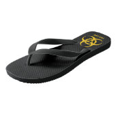 Biohazard pictogram teenslippers (Schuin)