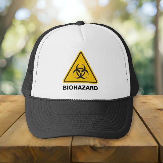 Biohazard pictogram trucker pet