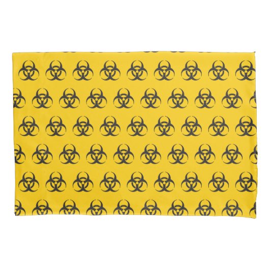 Biohazard Pictogrampatroon Kussensloop (Voorkant)