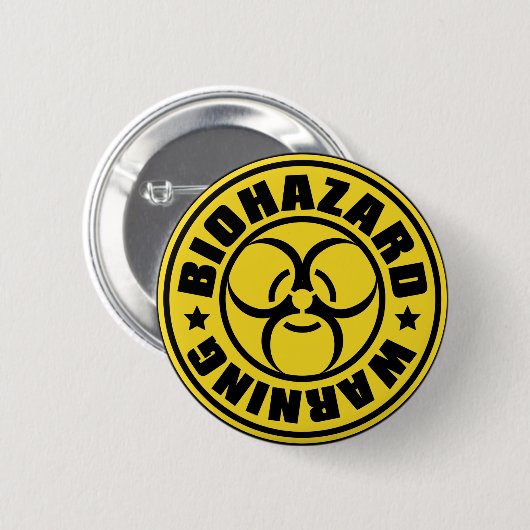 BIOHAZARD RONDE BUTTON 5,7 CM (Voorkant /achterkant)