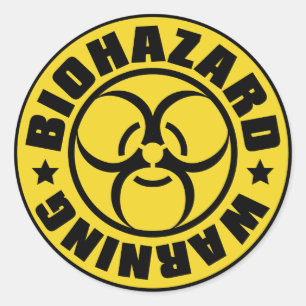 BIOHAZARD RONDE STICKER