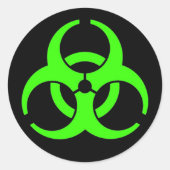 Biohazard Ronde Stickers (Voorkant)