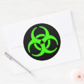 Biohazard Ronde Stickers (Envelop)