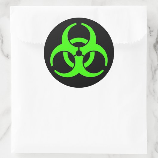 Biohazard Ronde Stickers (Tas)