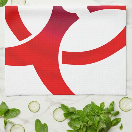 Biohazard - ROOD Theedoek (Gevouwen)