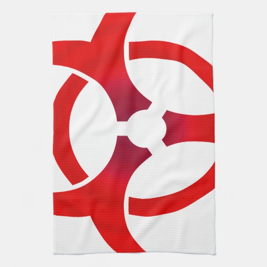 Biohazard - ROOD Theedoek (Verticaal)