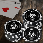 Biohazard Serious Gamers Gift - Zwarte Poker Chips