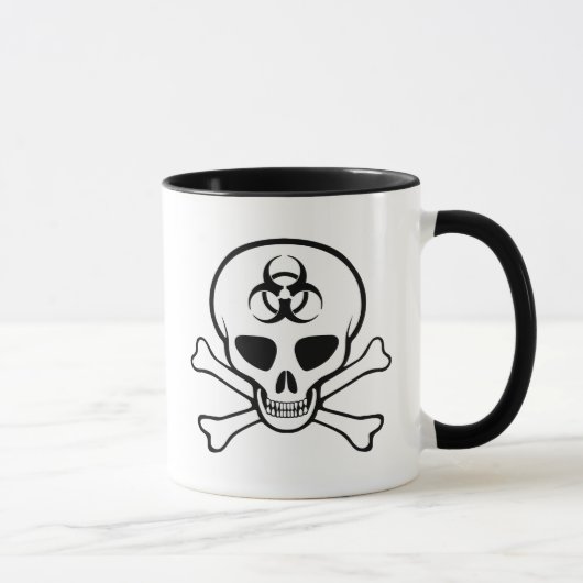 Biohazard Skull & Crossbones Mok (Rechts)