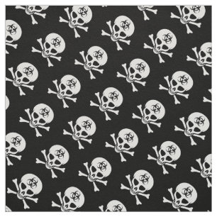 Biohazard Skull en Crossbones Stof