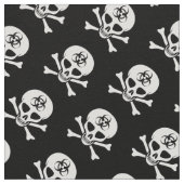 Biohazard Skull en Crossbones Stof (Close Up)