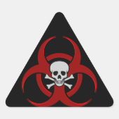 Biohazard Skull Sticker (Voorkant)