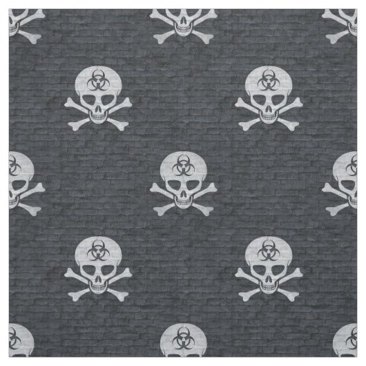 Biohazard Skull Stof (Swatch)