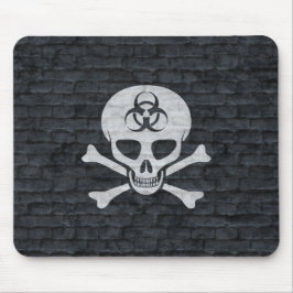 Biohazard Skull w/ Gray Brick Muismat