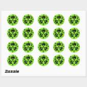 Biohazard — Splat Ronde Sticker (Vel)