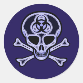 Biohazard Sticker voor schedel en kruisbeenderen