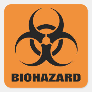 Biohazard stickers