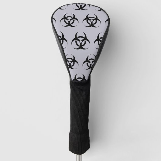 Biohazard Symbol Golf Head Hoesje Golfheadcover (Voorkant)