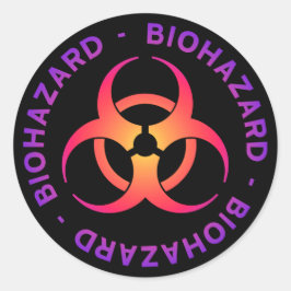 Biohazard Symbol Sticker