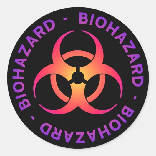 Biohazard Symbol Sticker (Voorkant)