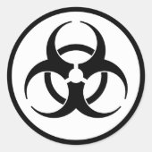 Biohazard Symbol Sticker (Voorkant)
