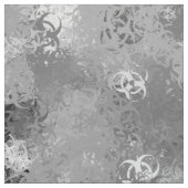 Biohazard Symbol Urban Camo Fabric Stof (Swatch)