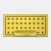 Biohazard Symbols - Zwart op een gele achtergrond Bureaumat (Voorkant)