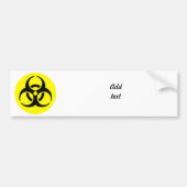BioHazard Symbool Bumpersticker (Voorkant)