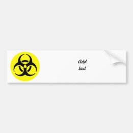 BioHazard Symbool Bumpersticker