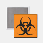 Biohazard Symbool Feesttijd Wijn Kaas Diner Magneet (Voorkant / Achterkant)