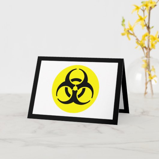 BioHazard Symbool Kaart (Gele Bloem)