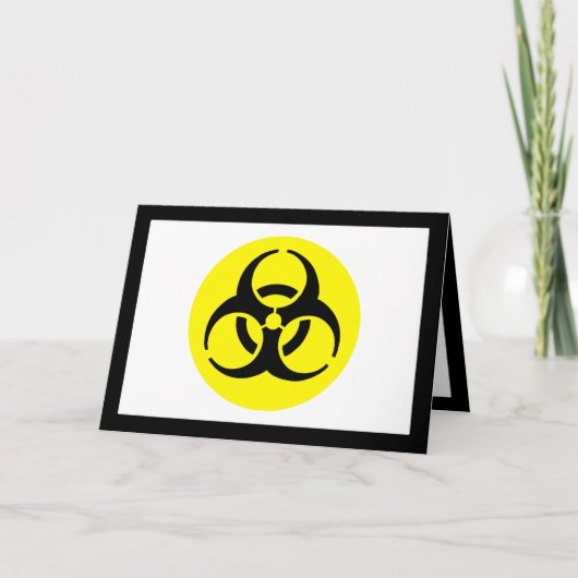 BioHazard Symbool Kaart (Voorkant)