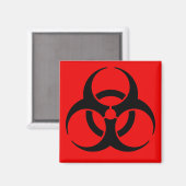 Biohazard Symbool Magneet (Voorkant / Achterkant)
