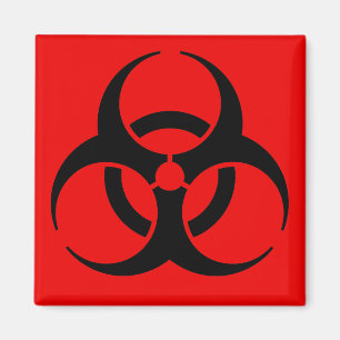 Biohazard Symbool Magneet
