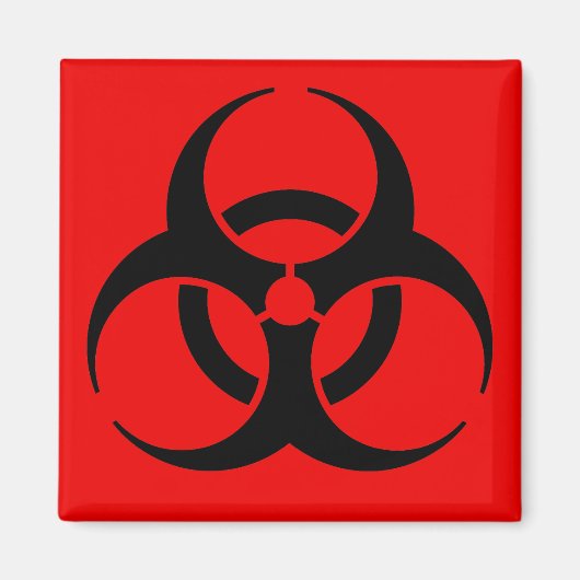 Biohazard Symbool Magneet (Voorkant)