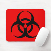 Biohazard Symbool Muismat (Met muis)