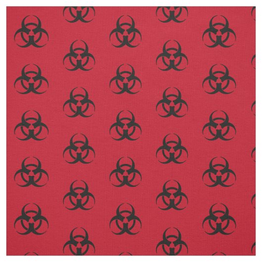 Biohazard Symbool Patroon Fabric Stof (Swatch)