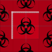 Biohazard Symbool Patroon Fabric Stof (Delen)