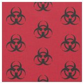 Biohazard Symbool Patroon Fabric Stof (Close Up)