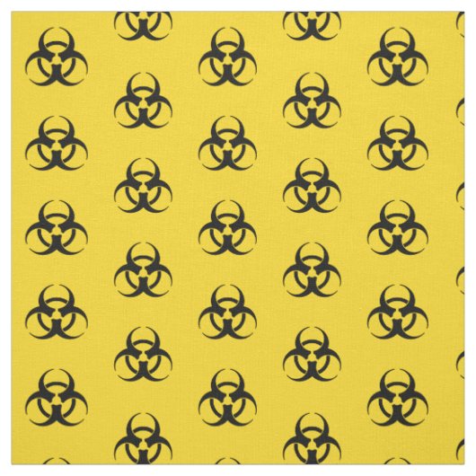 Biohazard Symbool Patroon Fabric Stof (Swatch)