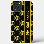 Biohazard Symbool Pattern Phone Case met aangepast (Achterkant)