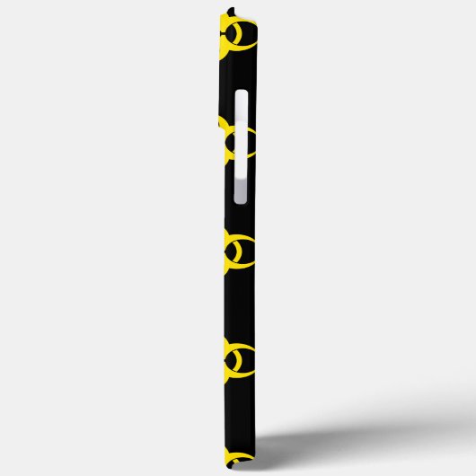 Biohazard Symbool Pattern Phone Case met aangepast (Achterkant / Links)