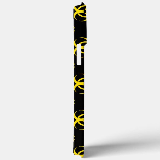 Biohazard Symbool Pattern Phone Case met aangepast (Achterkant / Rechts)