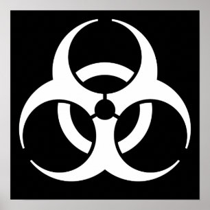 Biohazard Symbool Poster