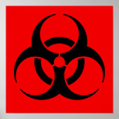 Biohazard Symbool Poster (Voorkant)