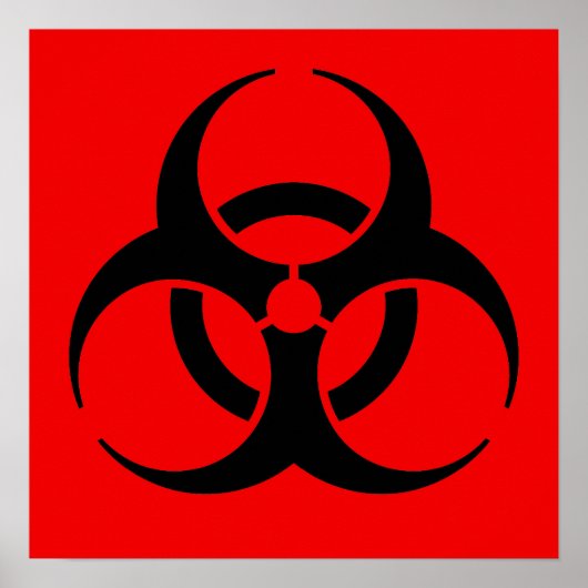 Biohazard Symbool Poster (Voorkant)