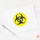 BioHazard Symbool Rechthoekige Sticker (Envelop)