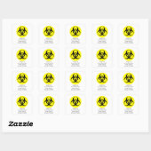 BioHazard Symbool Vierkante Sticker (Vel)