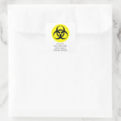 BioHazard Symbool Vierkante Sticker (Tas)